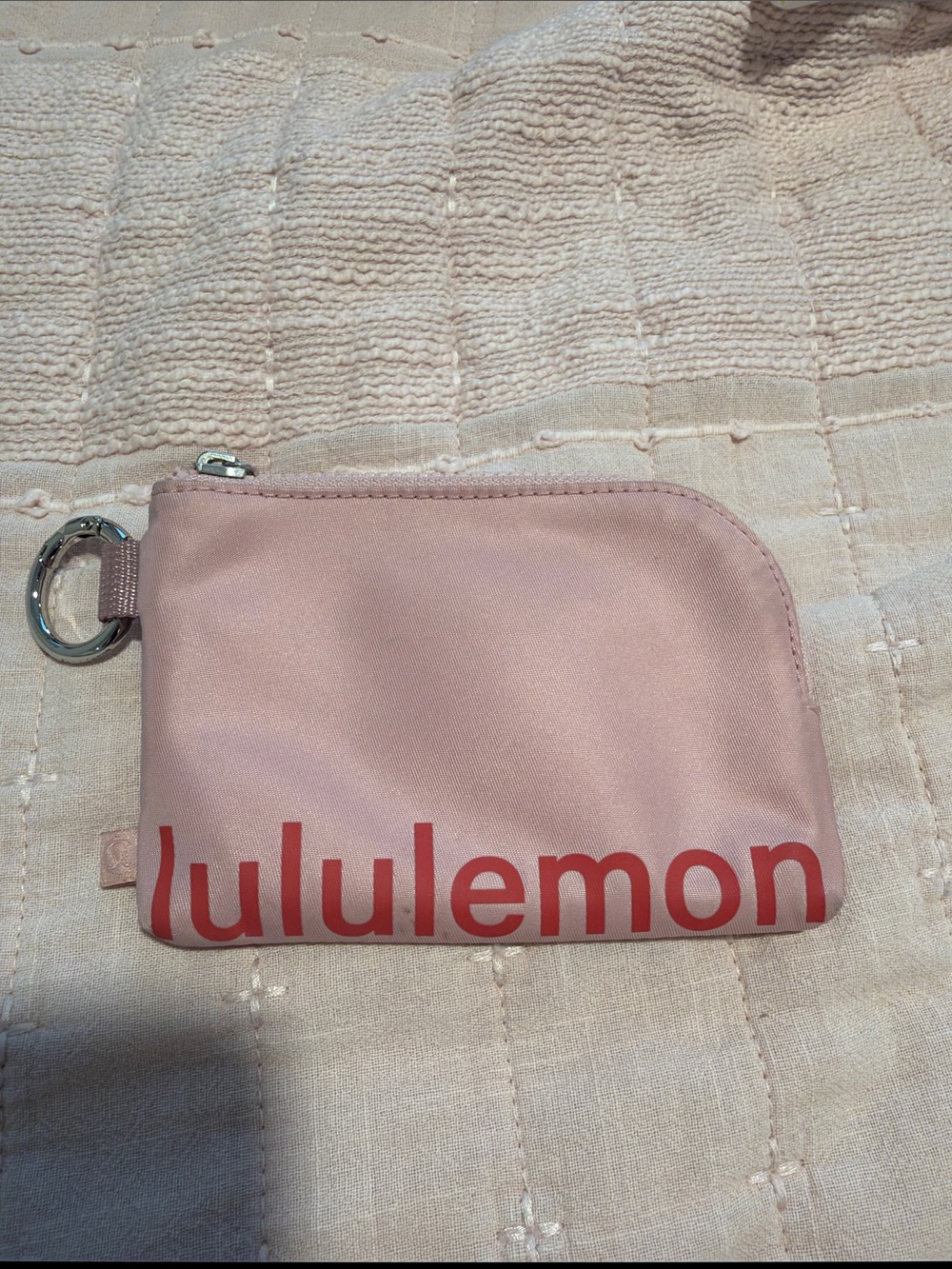 lululemon athletica Blush Pink Coin Pouch with Key Ring
